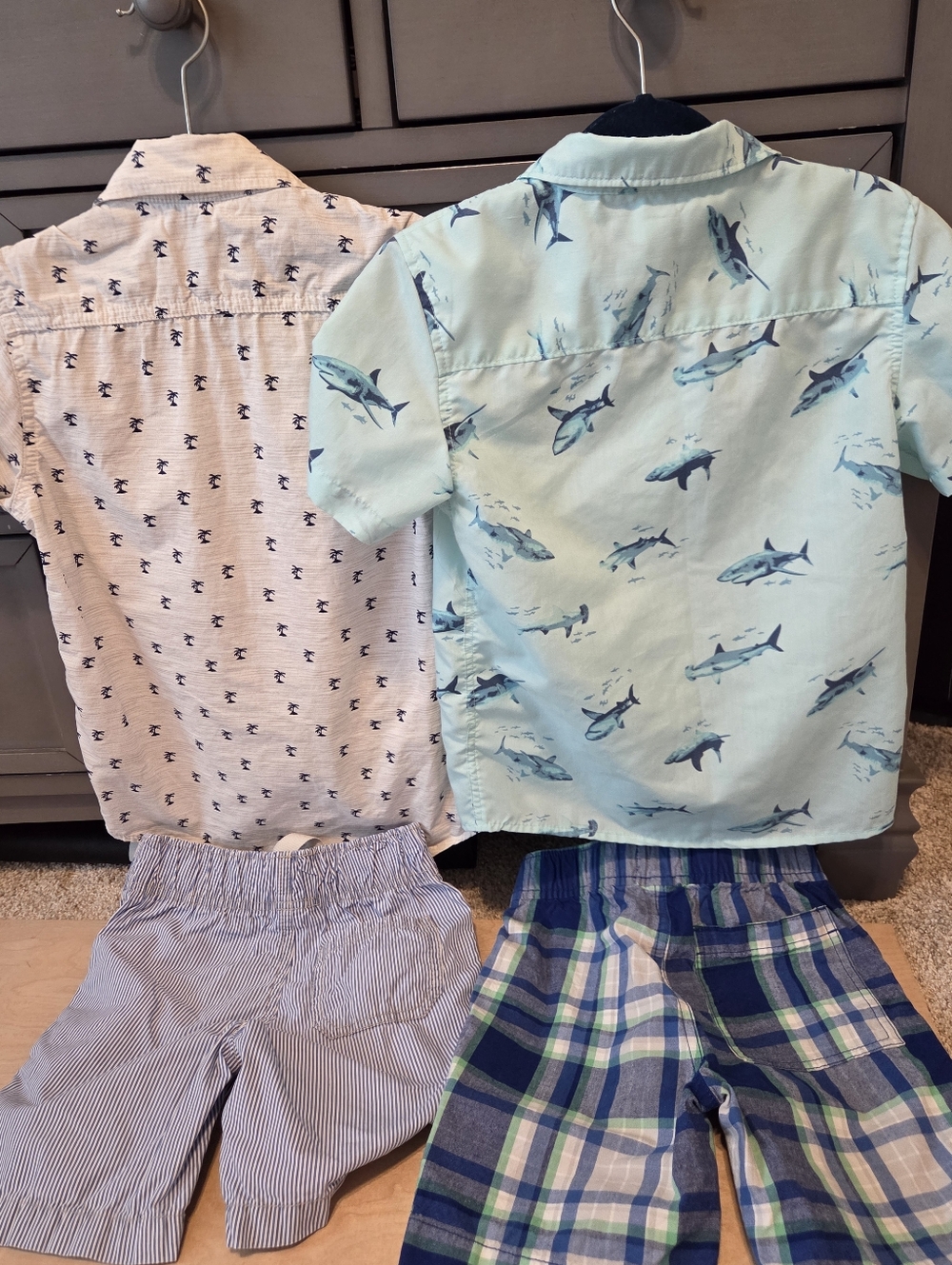 Summer Boys' Preppy Blue Green Summer Mix And Match Wardrobe Starter Size 5 - Picture 3 of 9